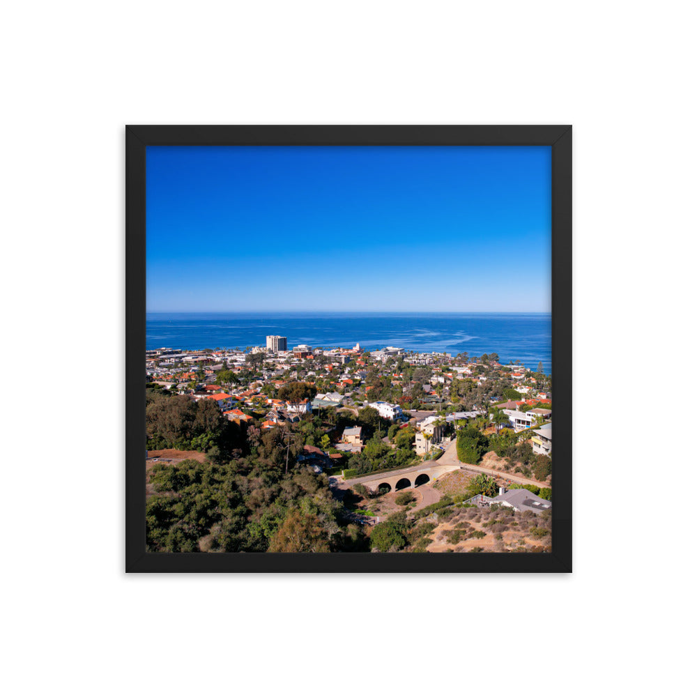 La Jolla & the Troll Bridge Framed poster