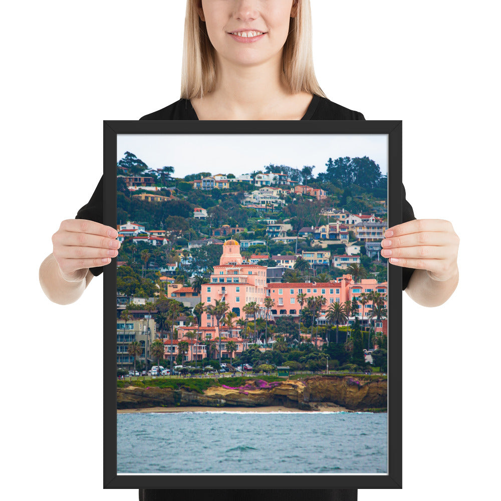 La V From Sea Framed poster