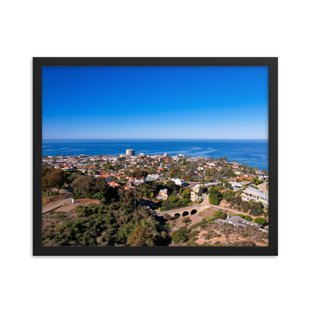 La Jolla & the Troll Bridge Framed poster