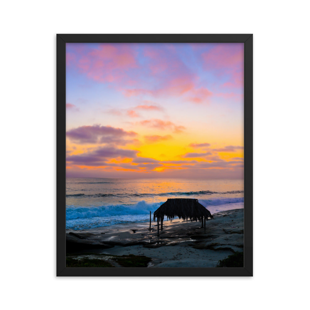 Windansea Sunset Framed poster