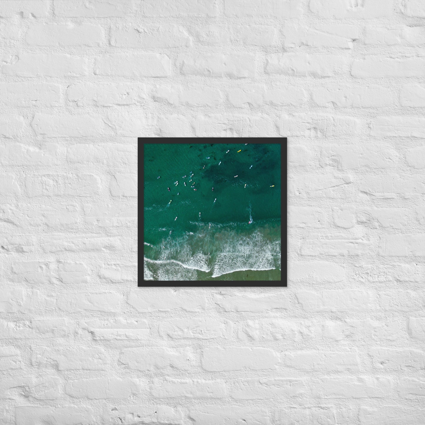 Surf Line Up Framed poster