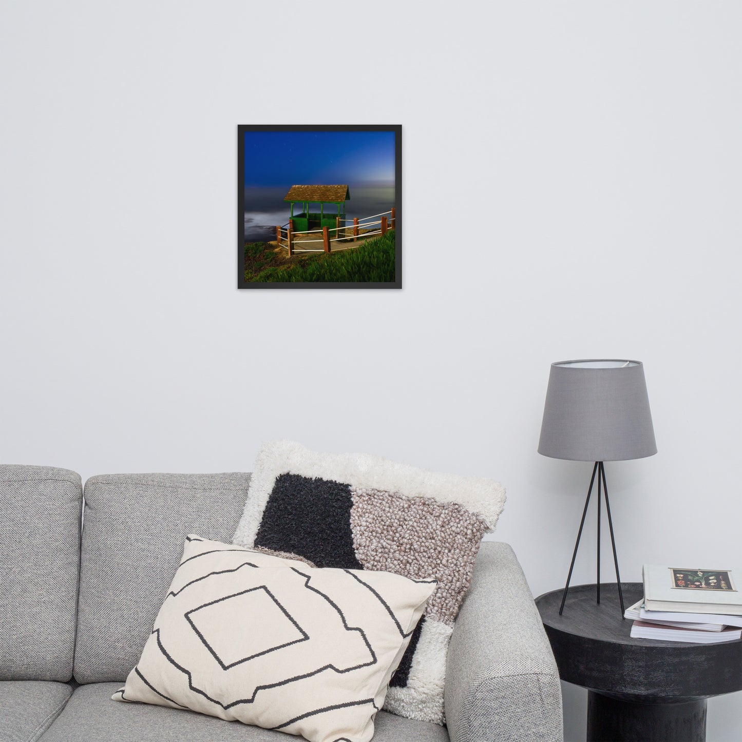 Belvedere at night Framed poster