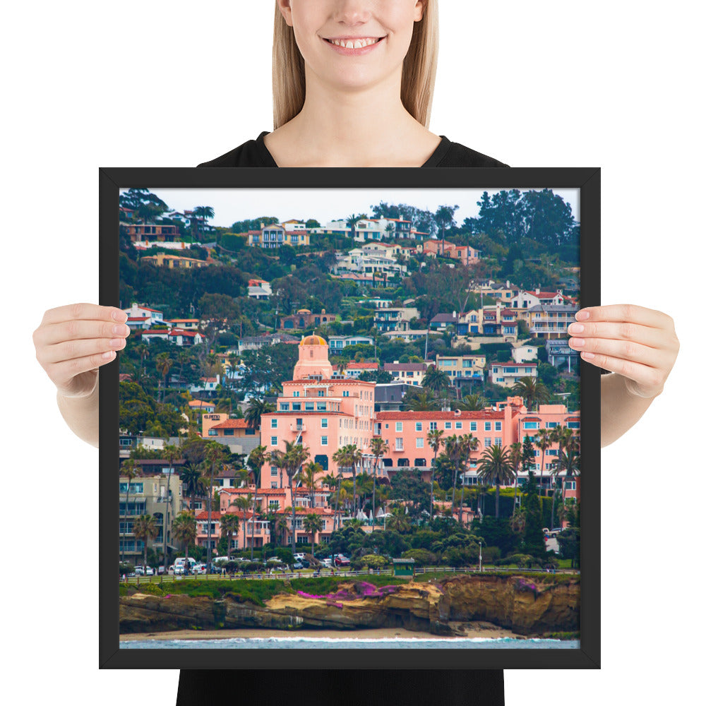 La V From Sea Framed poster