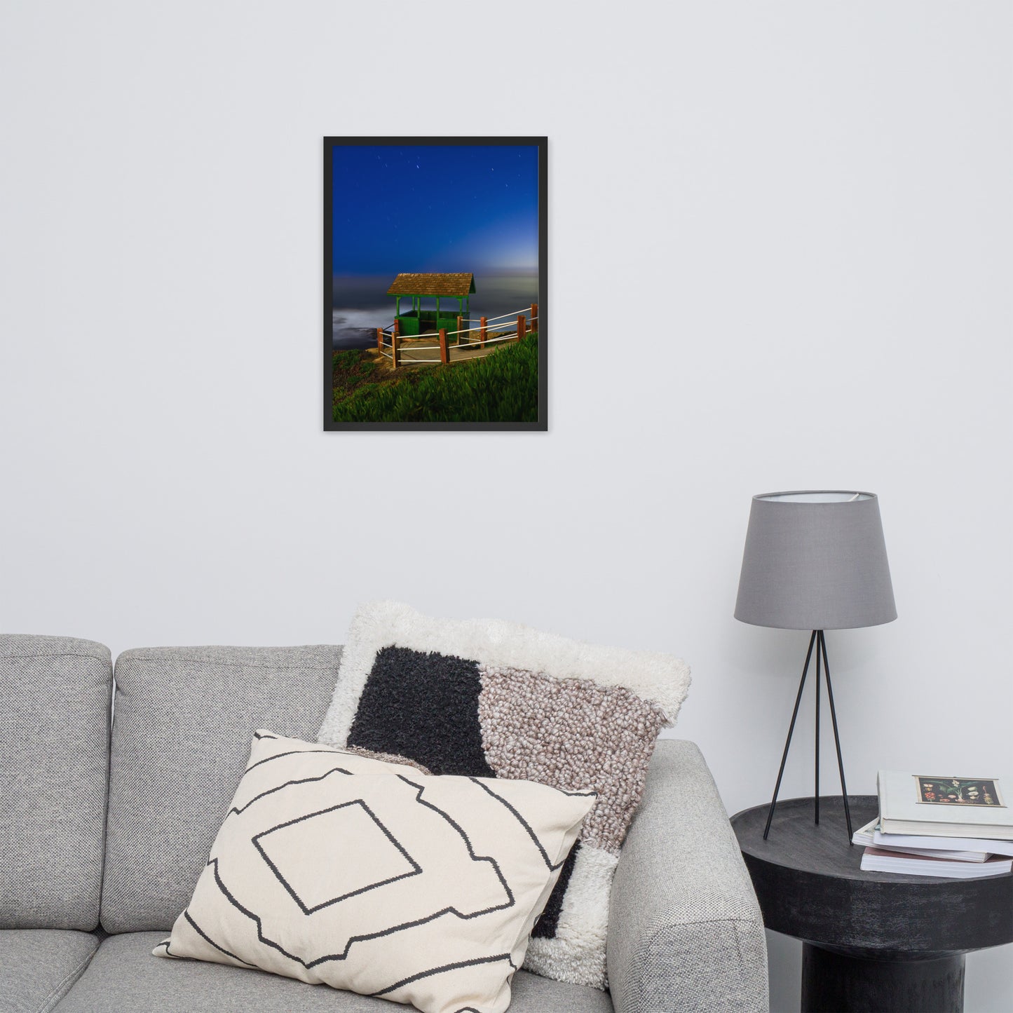 Belvedere at night Framed poster