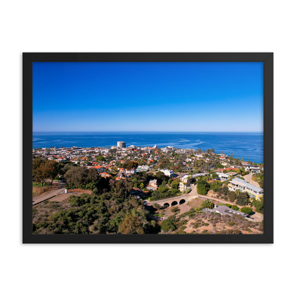La Jolla & the Troll Bridge Framed poster