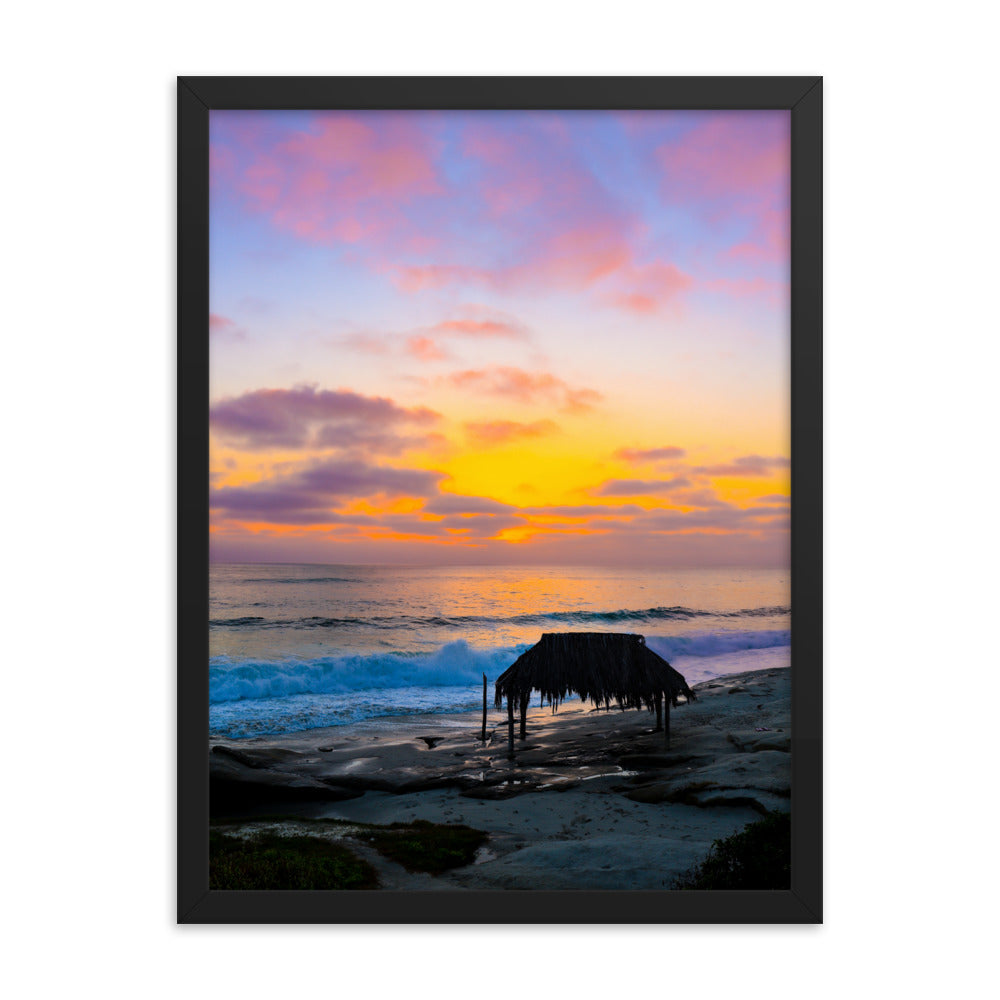 Windansea Sunset Framed poster