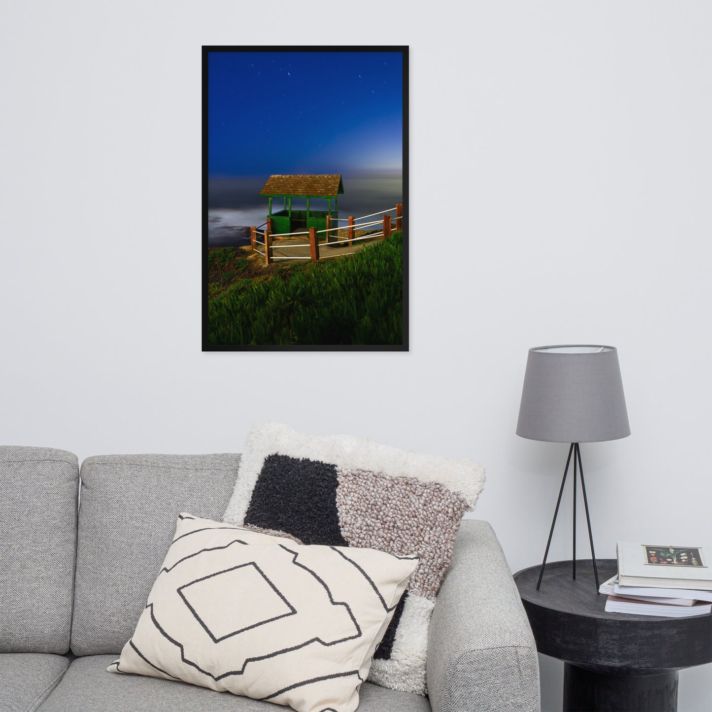 Belvedere at night Framed poster