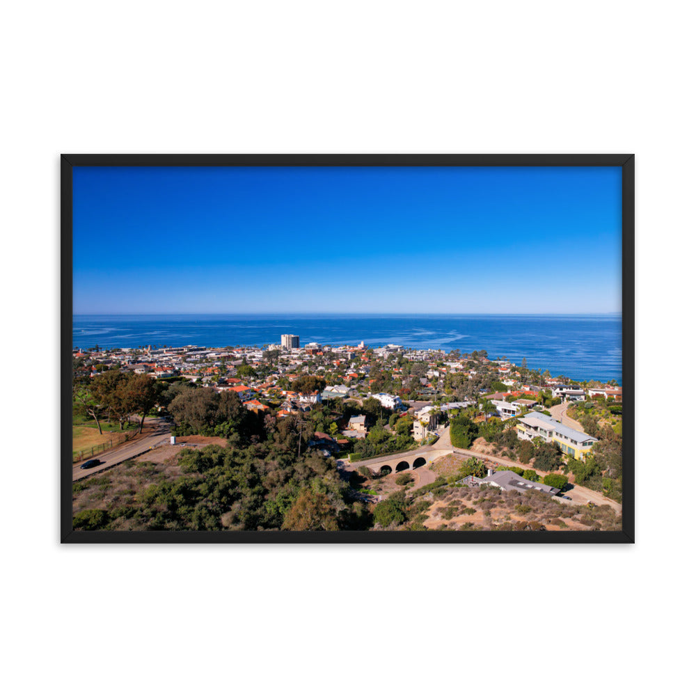 La Jolla & the Troll Bridge Framed poster