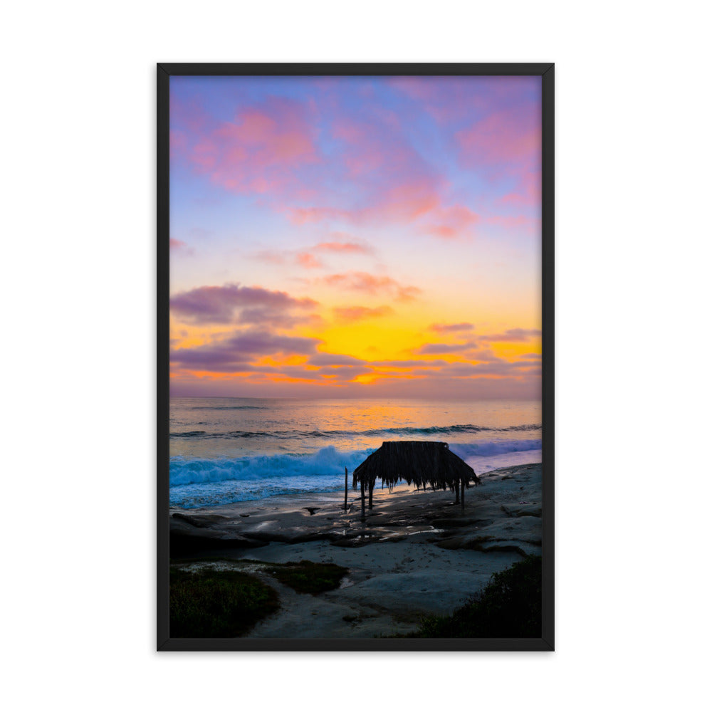 Windansea Sunset Framed poster