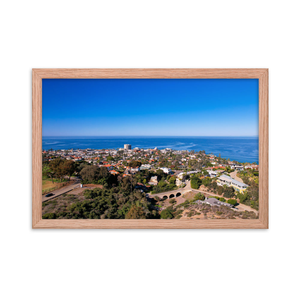 La Jolla & the Troll Bridge Framed poster