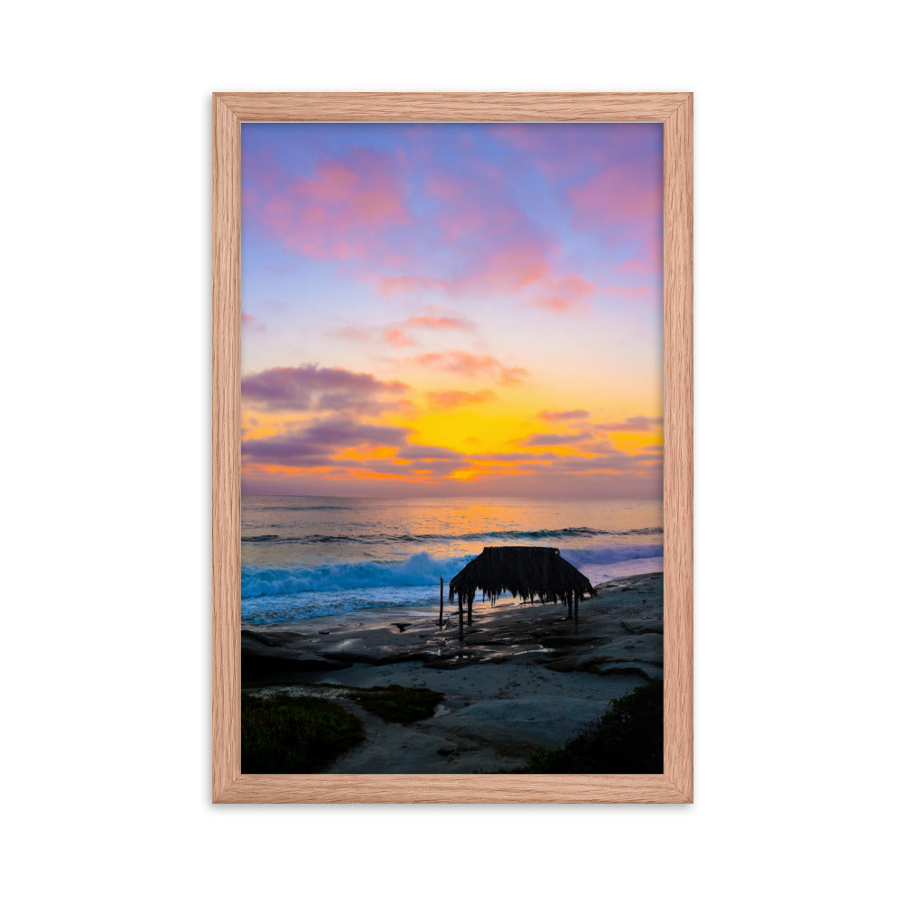 Windansea Sunset Framed poster