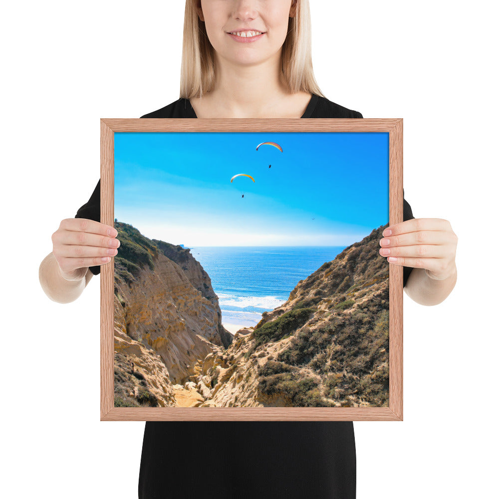 Ho Chi Minh Trail & Paragliders Framed poster