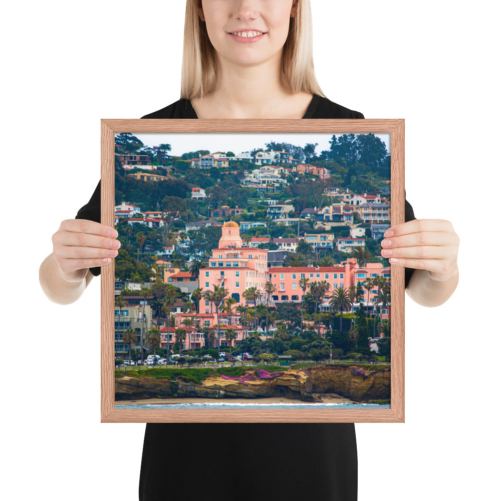 La V From Sea Framed poster