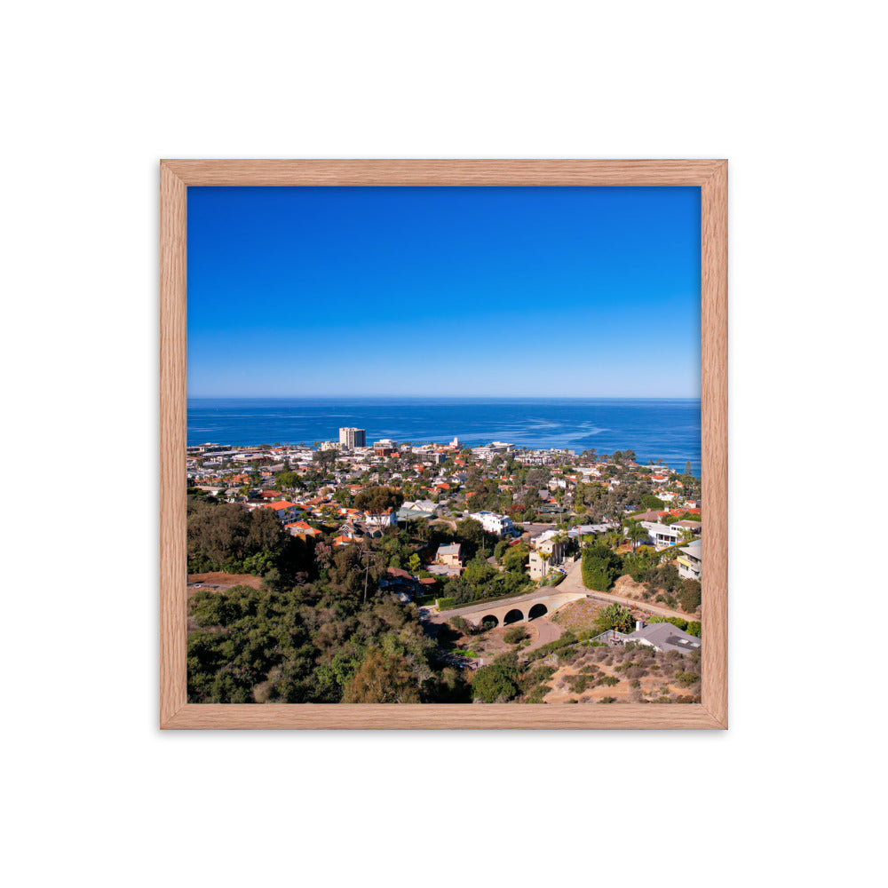 La Jolla & the Troll Bridge Framed poster