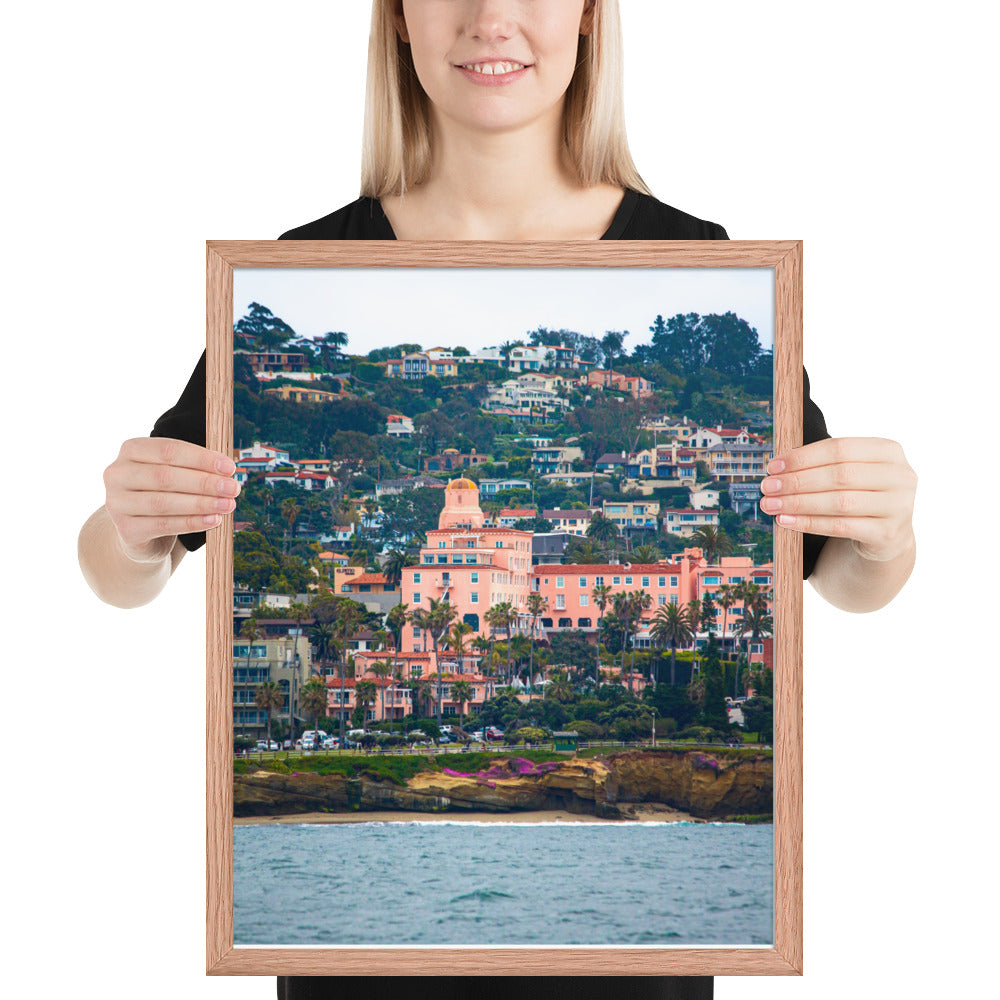 La V From Sea Framed poster