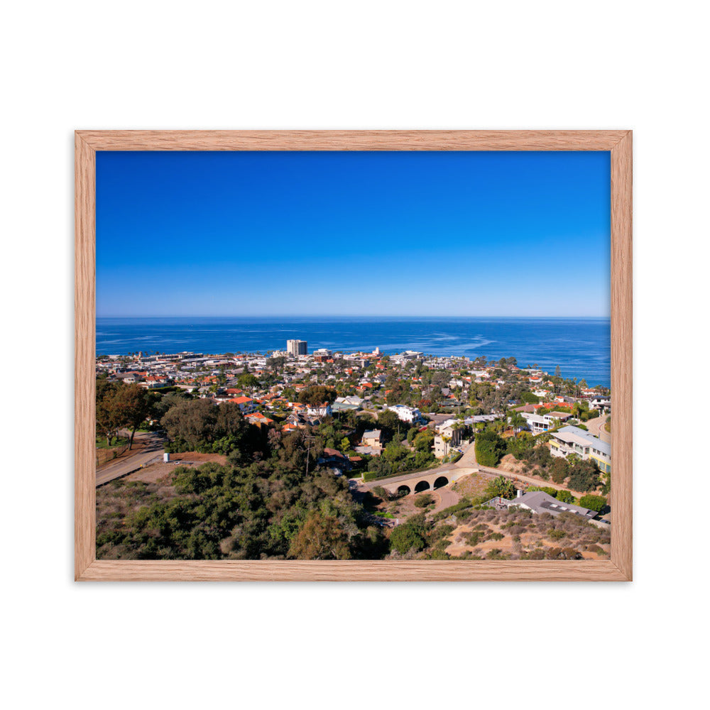 La Jolla & the Troll Bridge Framed poster