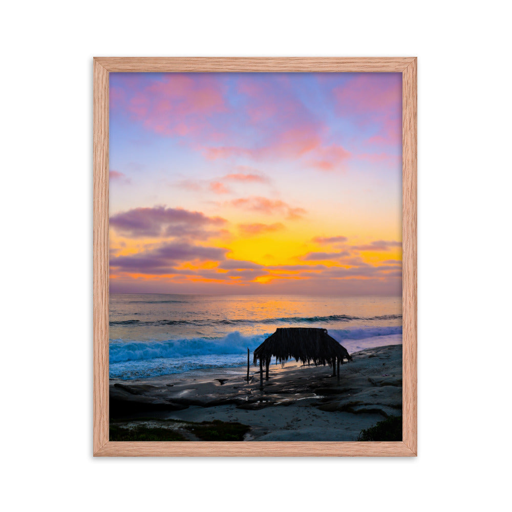 Windansea Sunset Framed poster