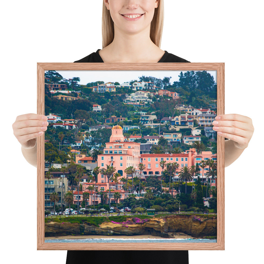 La V From Sea Framed poster