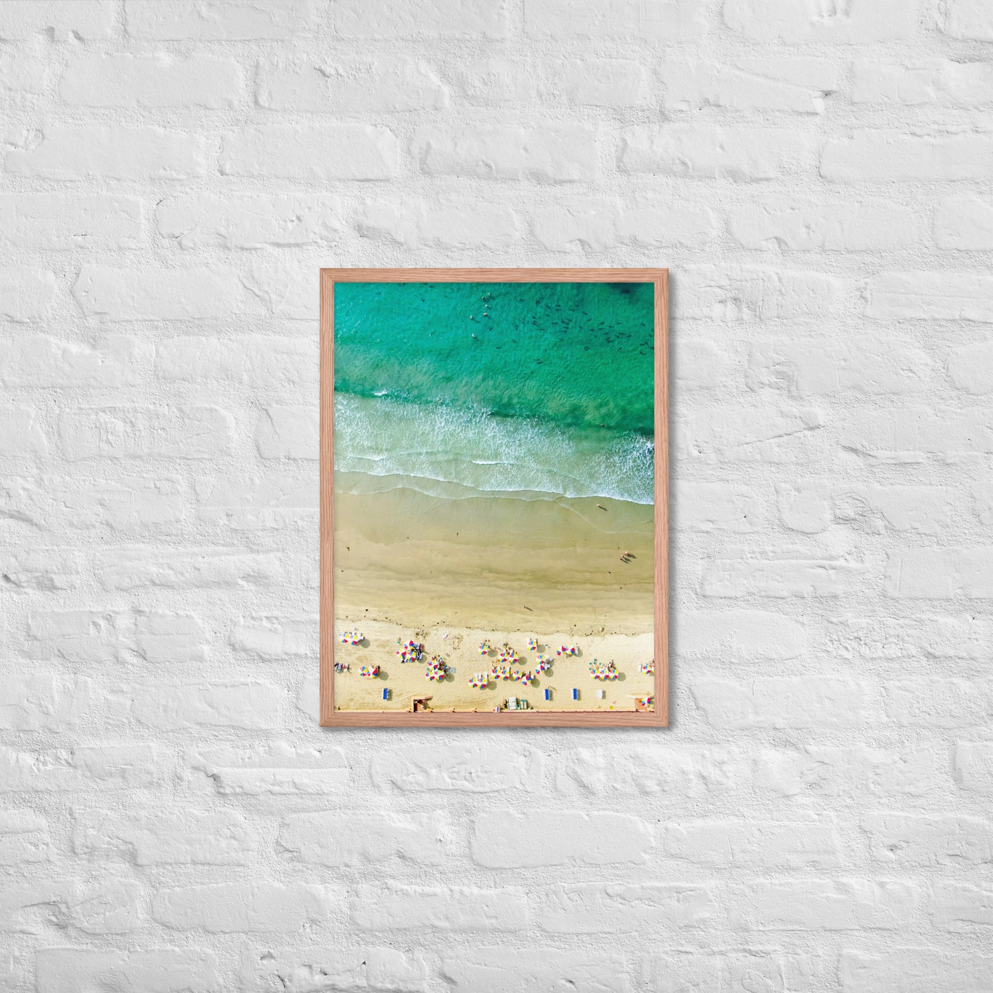 Beach Club & Leopard Sharks Framed poster