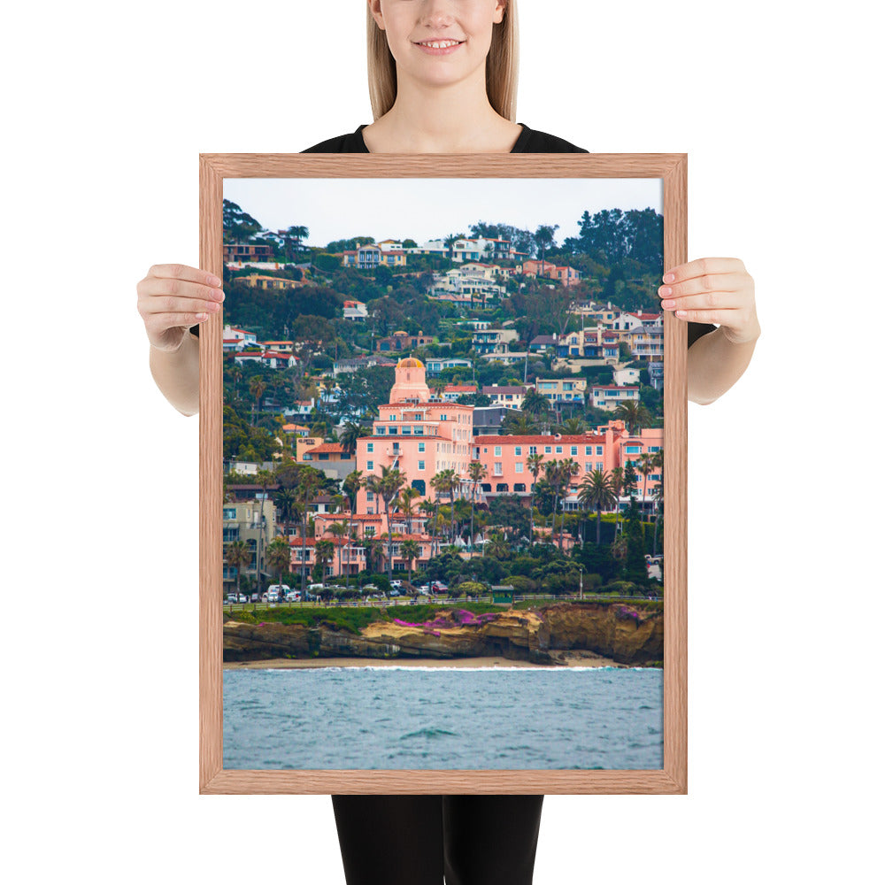 La V From Sea Framed poster