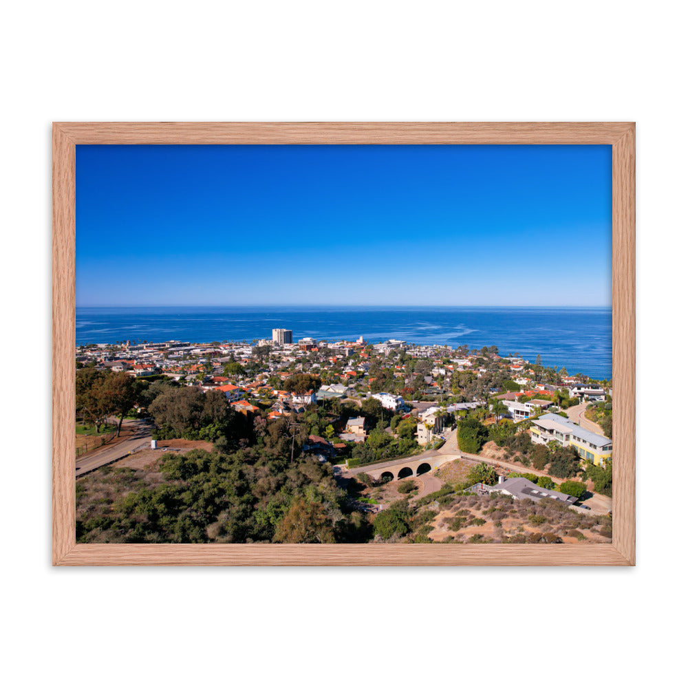 La Jolla & the Troll Bridge Framed poster