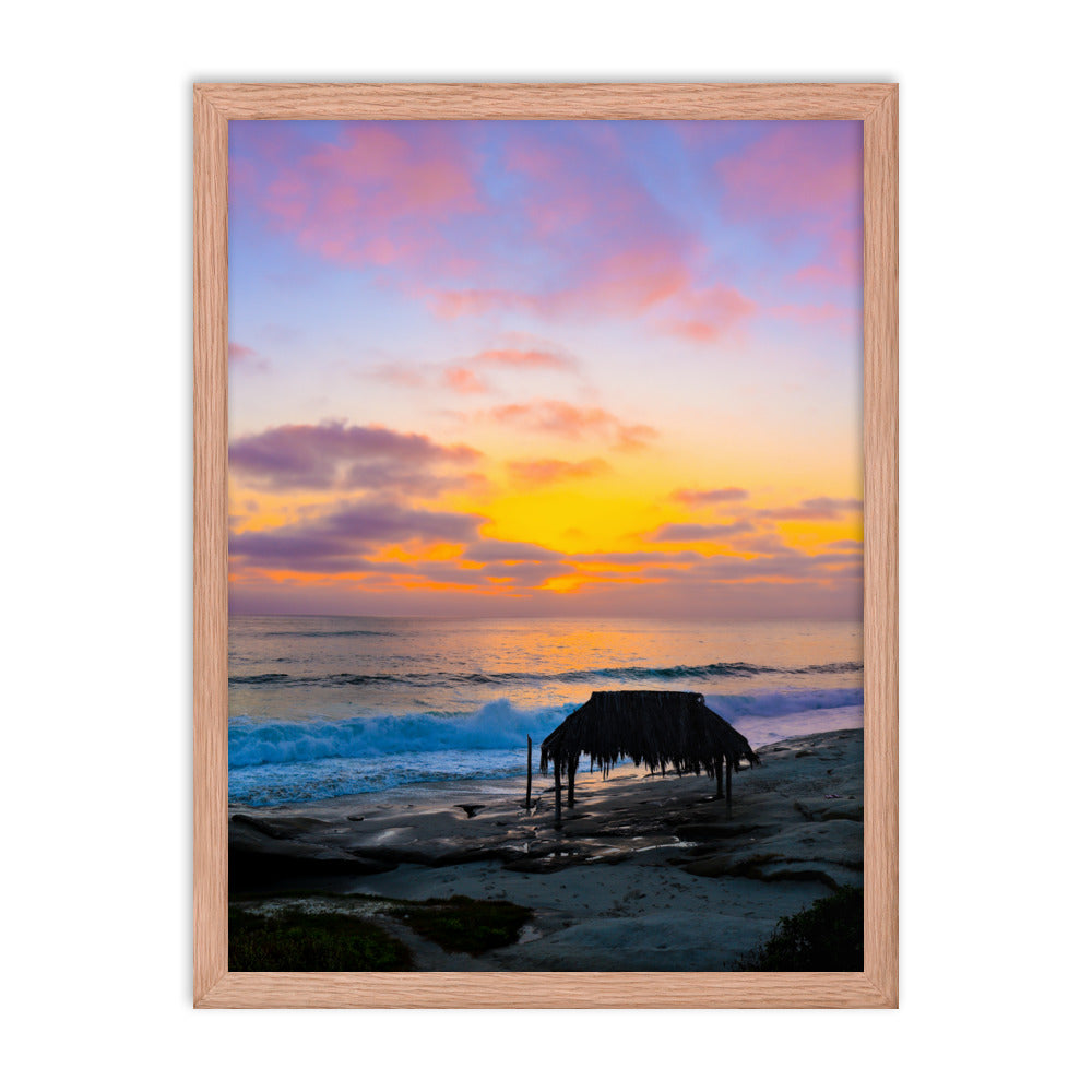 Windansea Sunset Framed poster