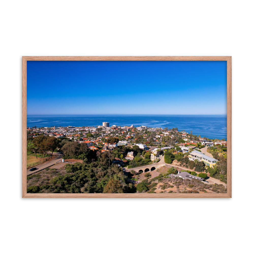 La Jolla & the Troll Bridge Framed poster