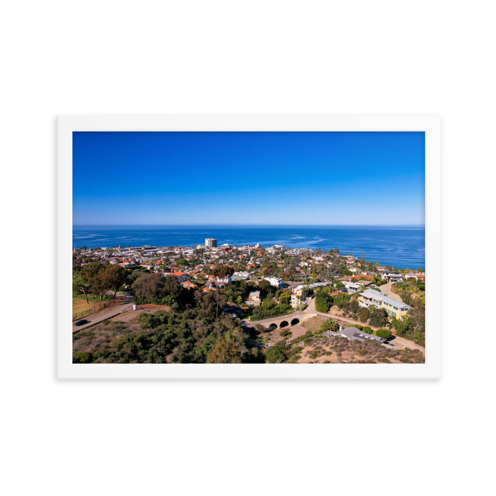 La Jolla & the Troll Bridge Framed poster