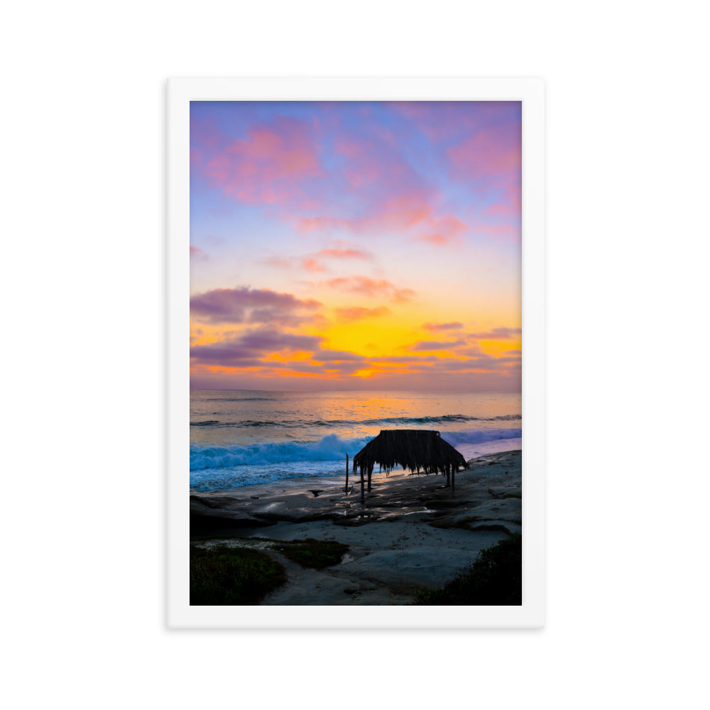 Windansea Sunset Framed poster