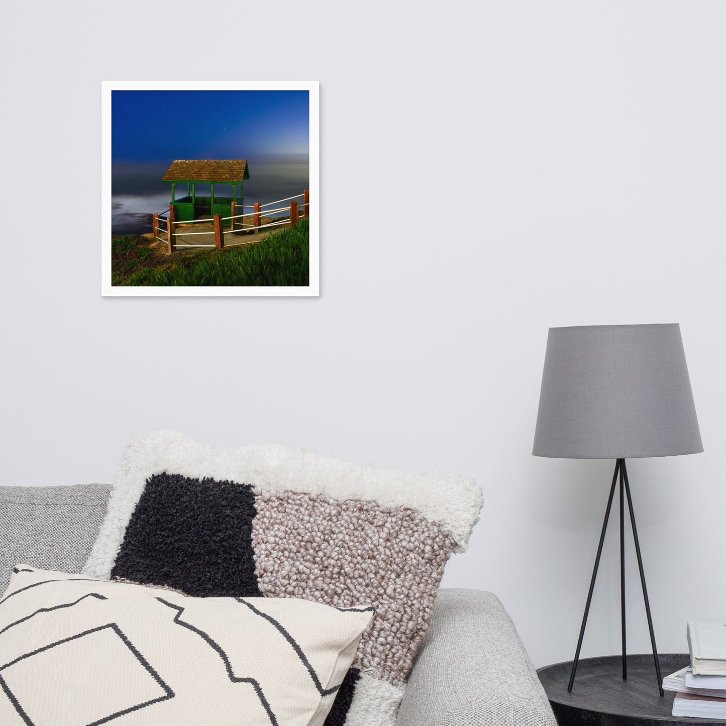 Belvedere at night Framed poster