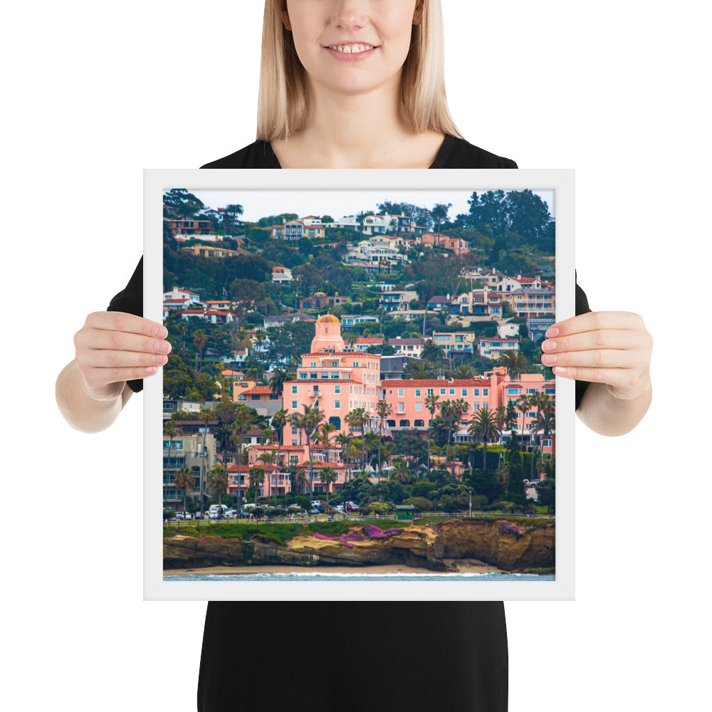La V From Sea Framed poster