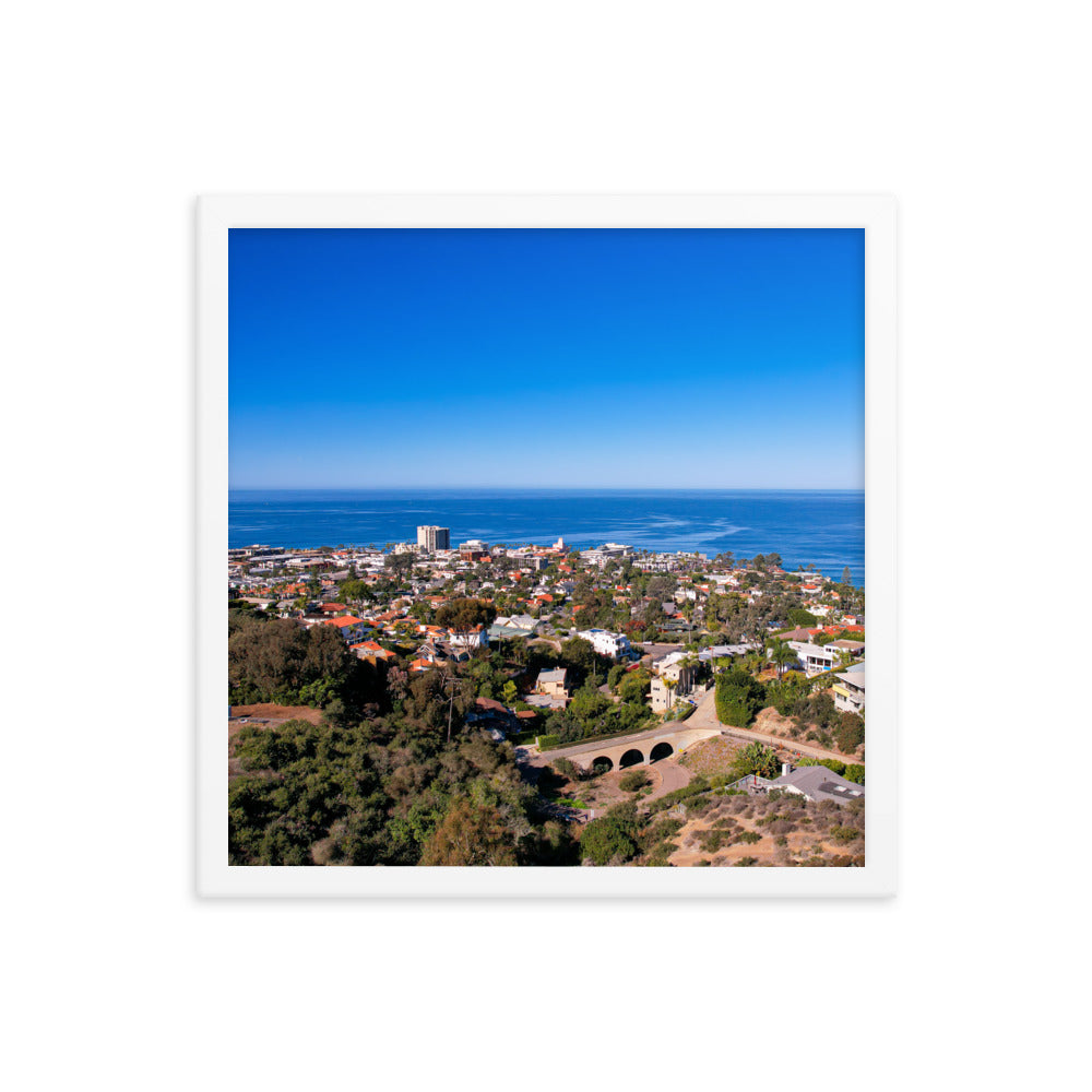 La Jolla & the Troll Bridge Framed poster