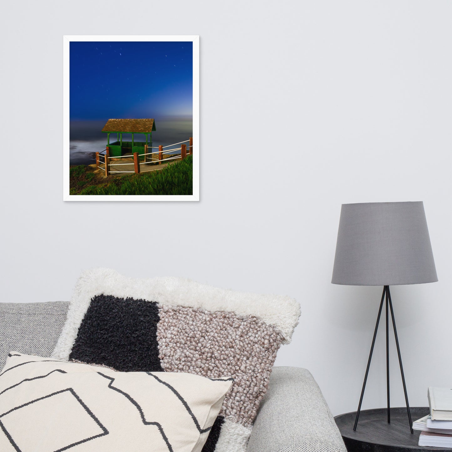 Belvedere at night Framed poster