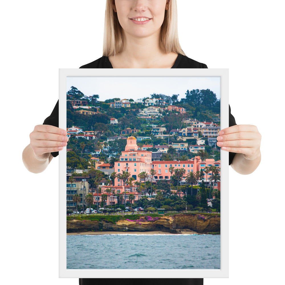 La V From Sea Framed poster