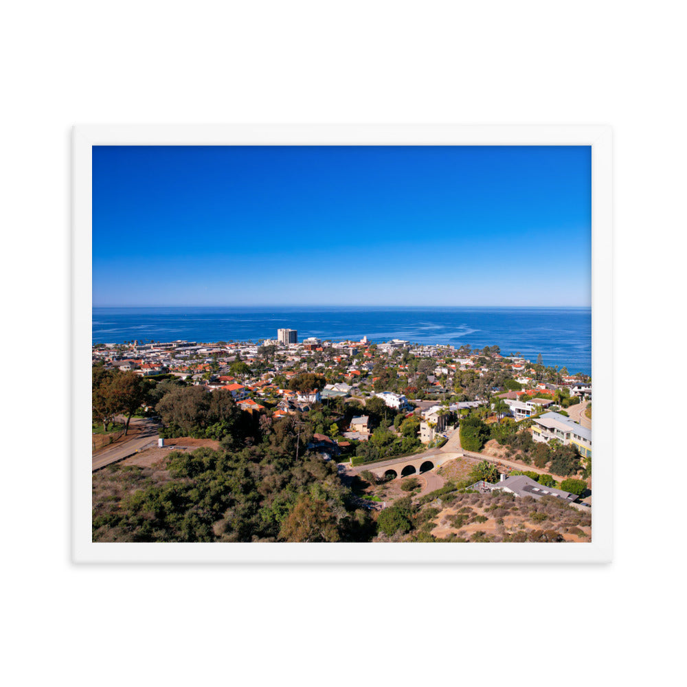 La Jolla & the Troll Bridge Framed poster