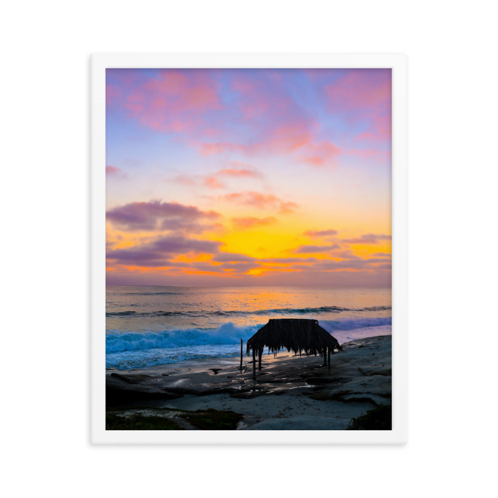 Windansea Sunset Framed poster