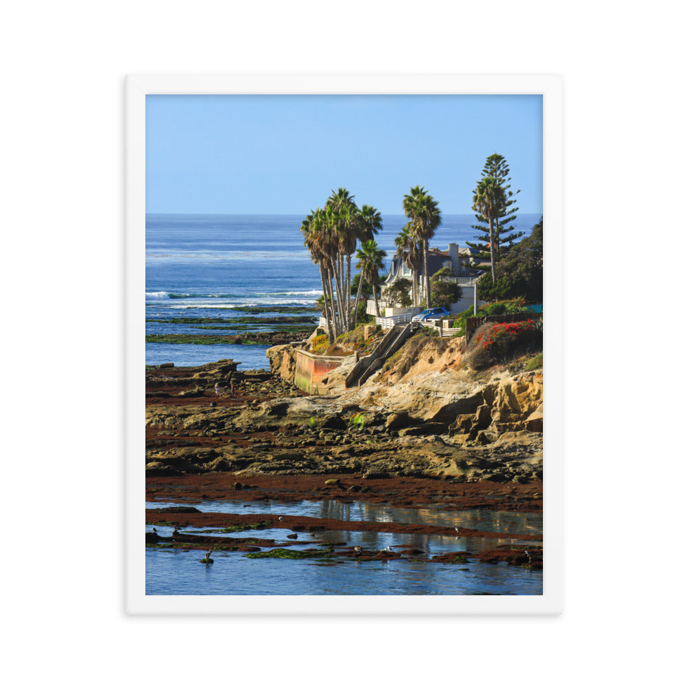 Birdrock Stairs Framed poster