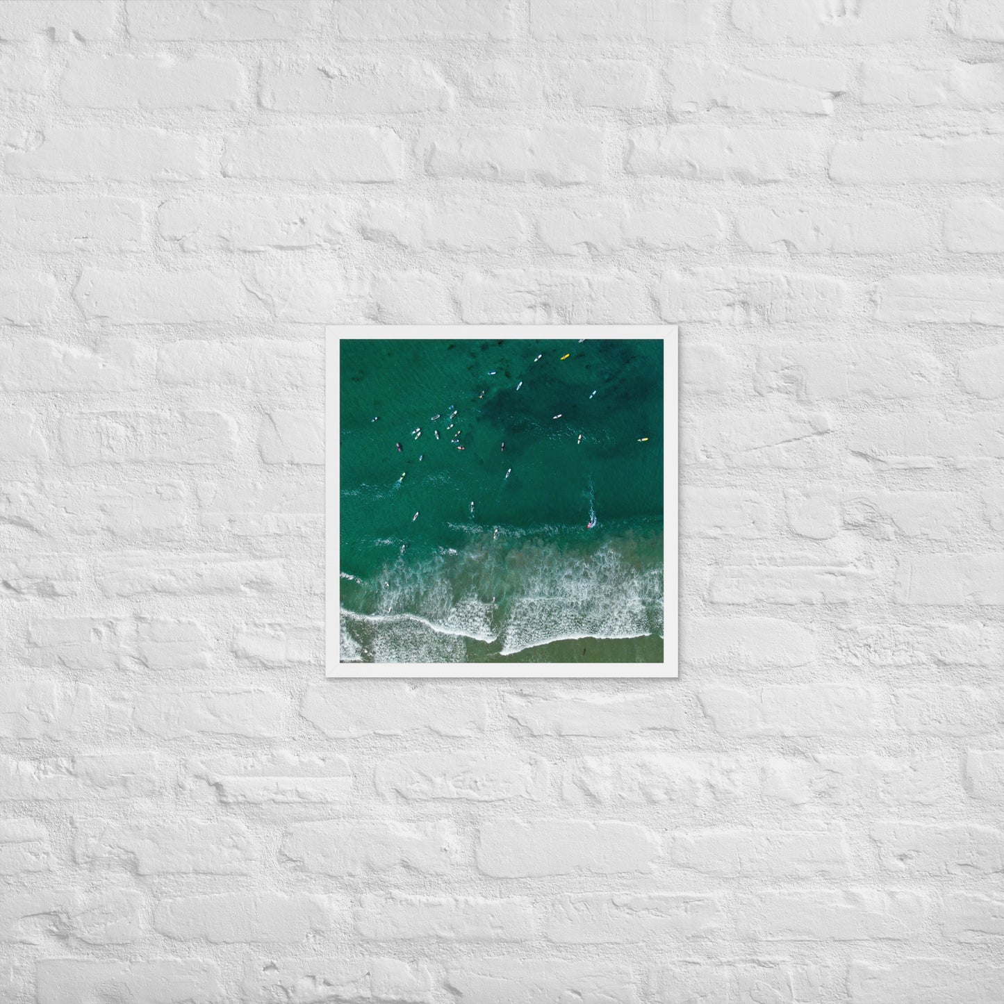 Surf Line Up Framed poster