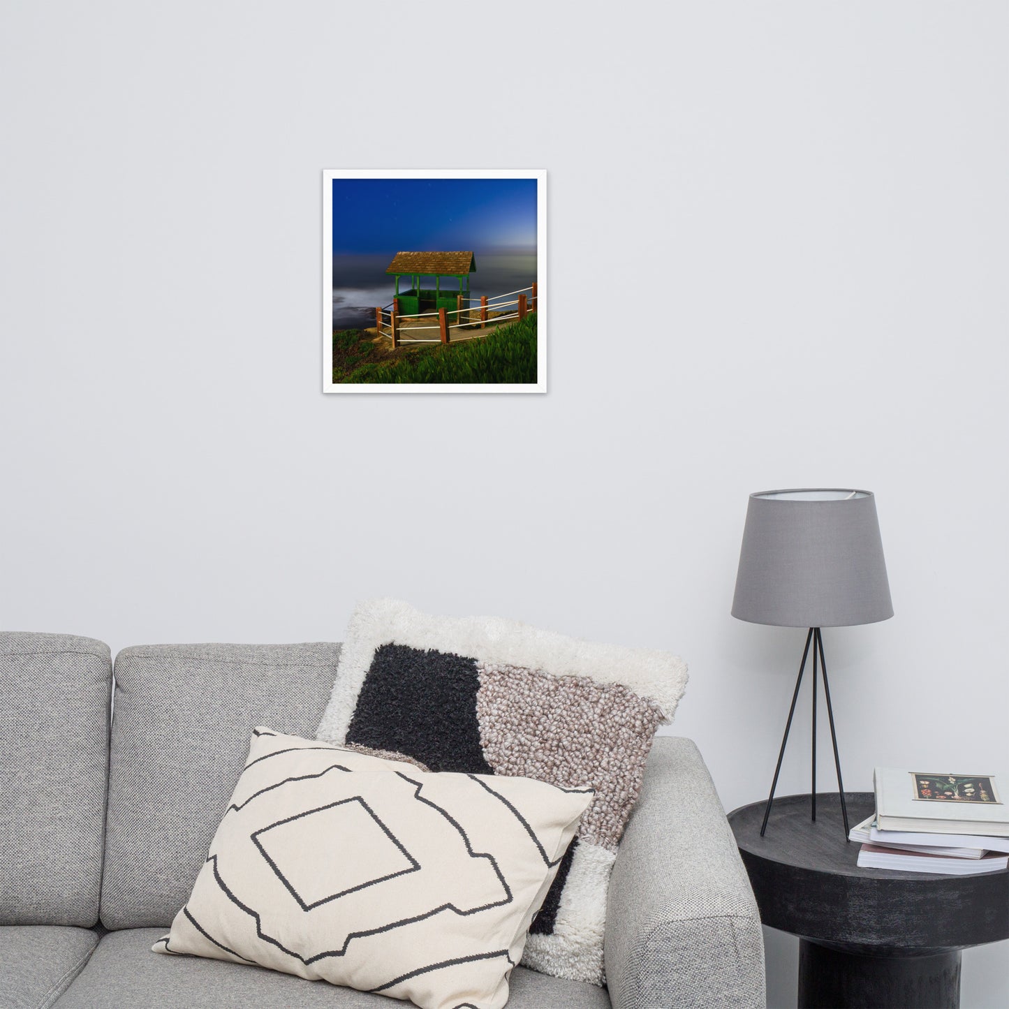 Belvedere at night Framed poster