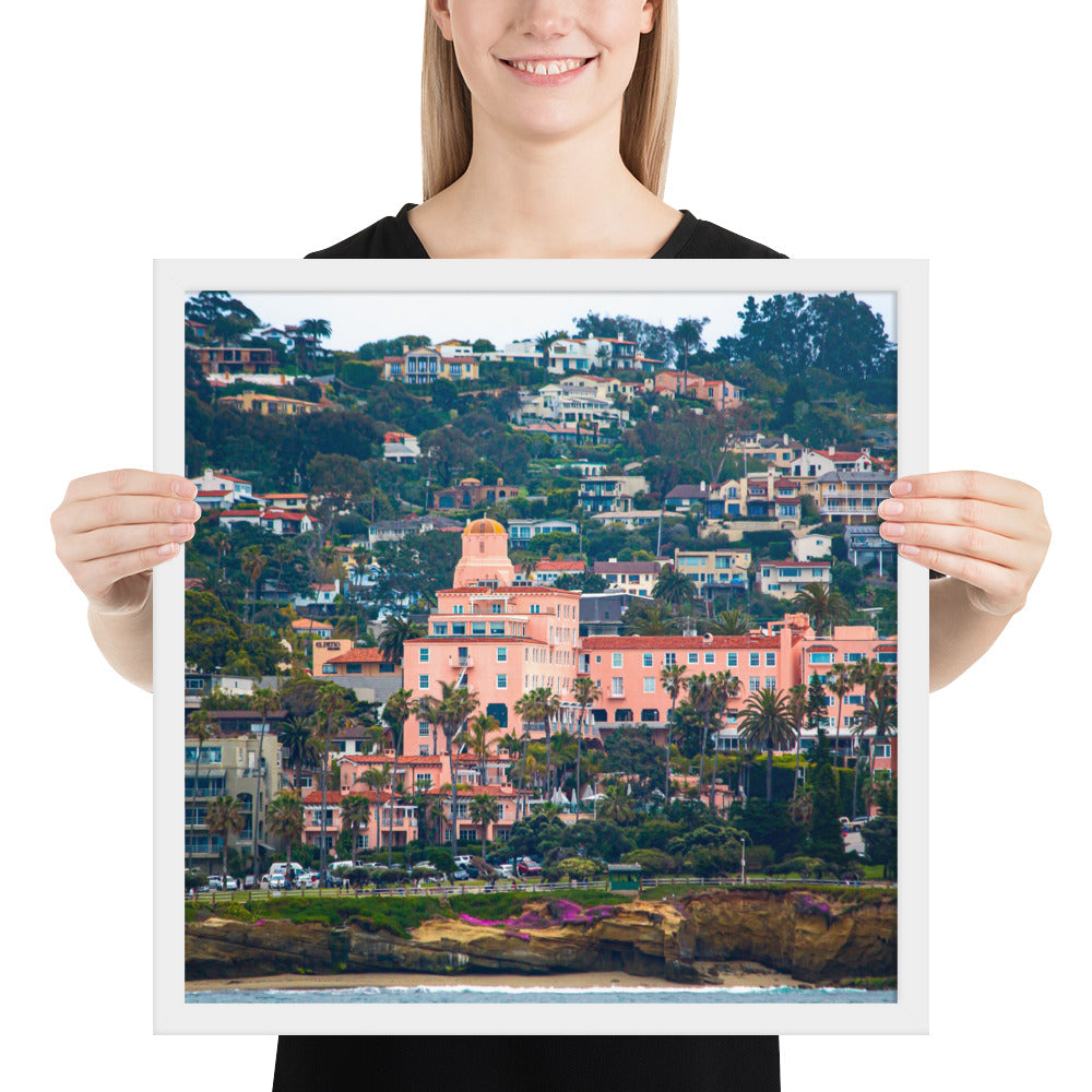 La V From Sea Framed poster