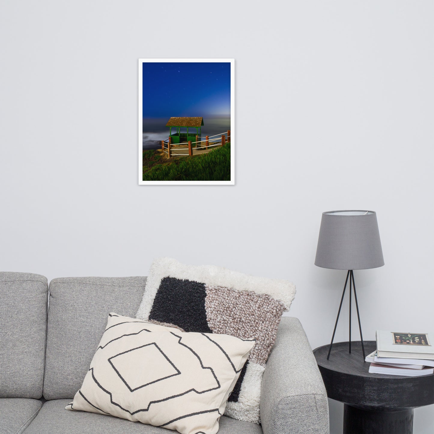 Belvedere at night Framed poster