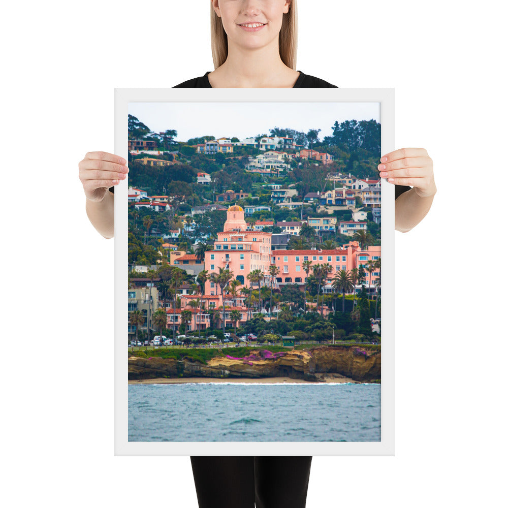 La V From Sea Framed poster