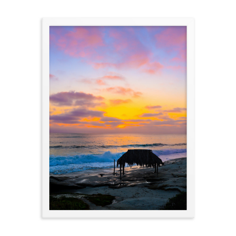 Windansea Sunset Framed poster