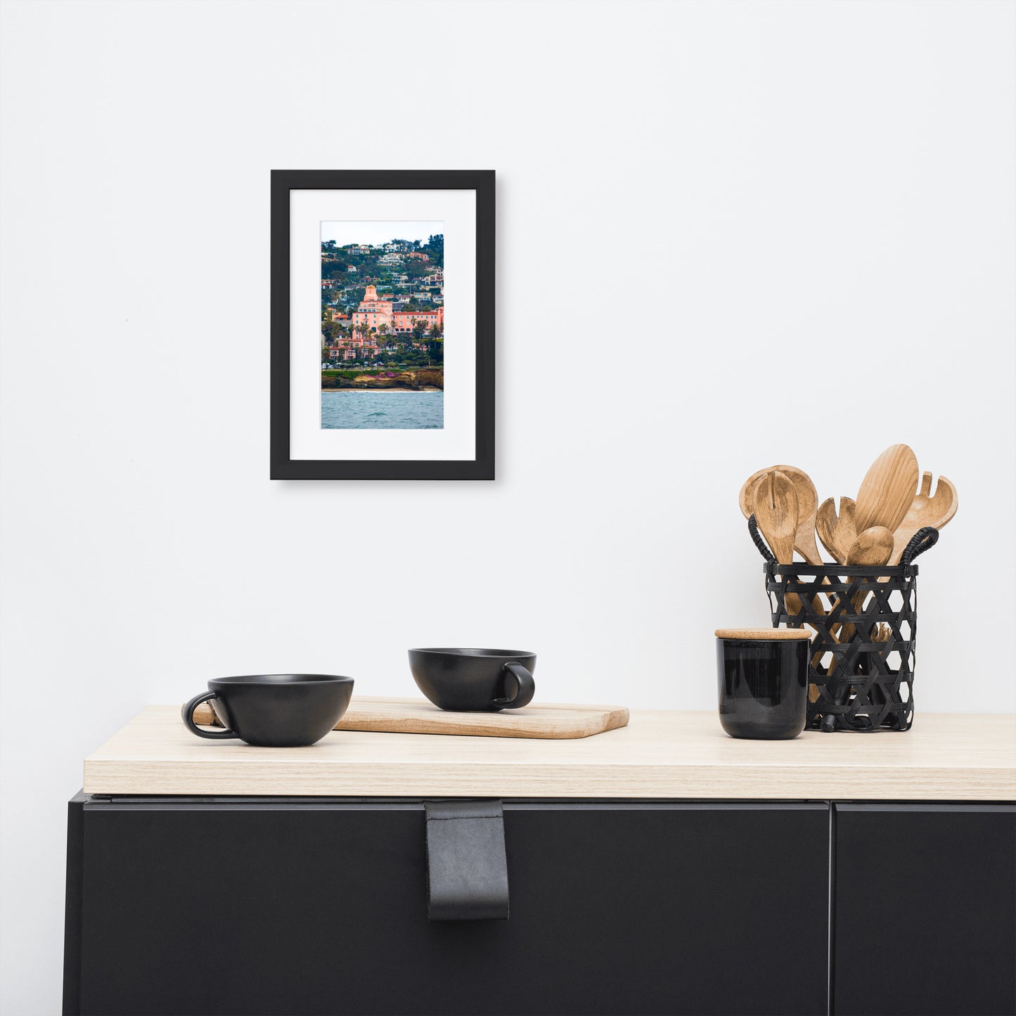 La V From The Sea Matte Paper Framed Poster With Mat