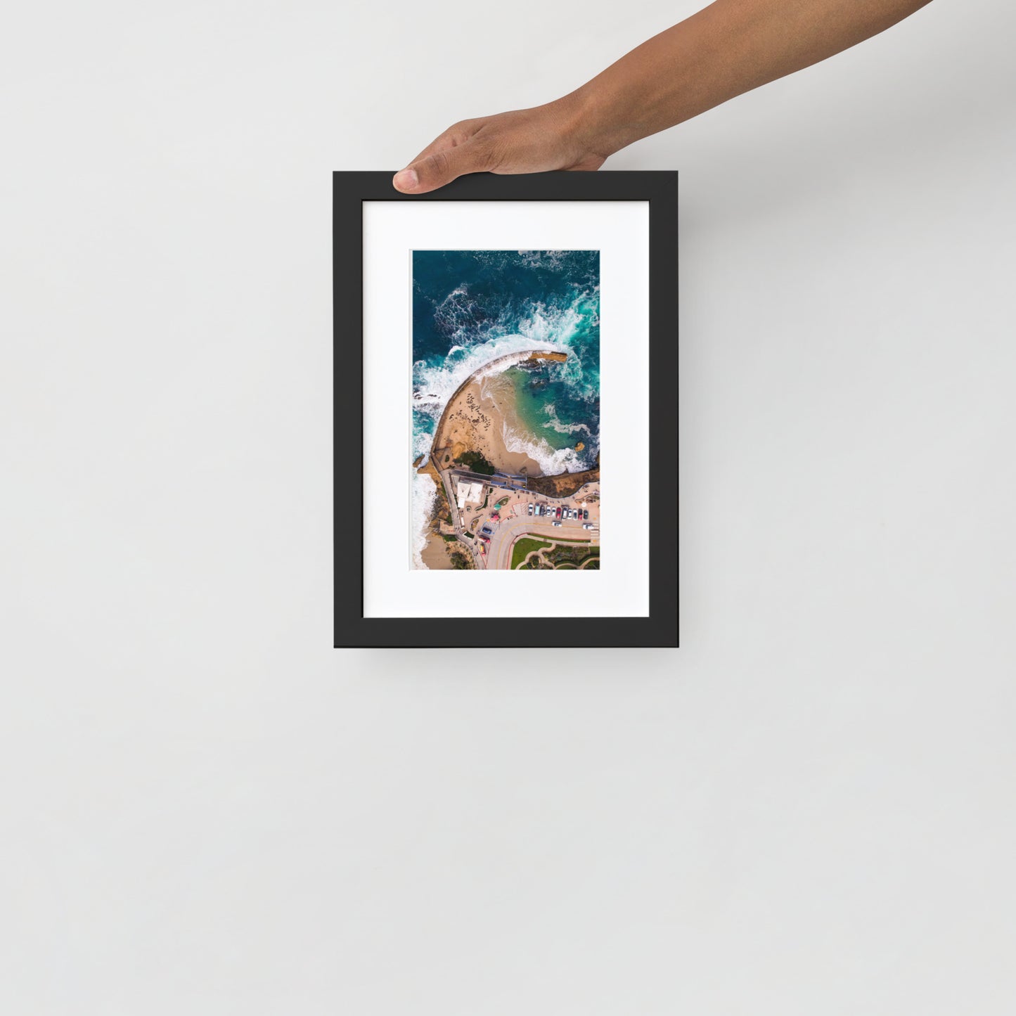 The Pool Matte Paper Framed Poster With Mat