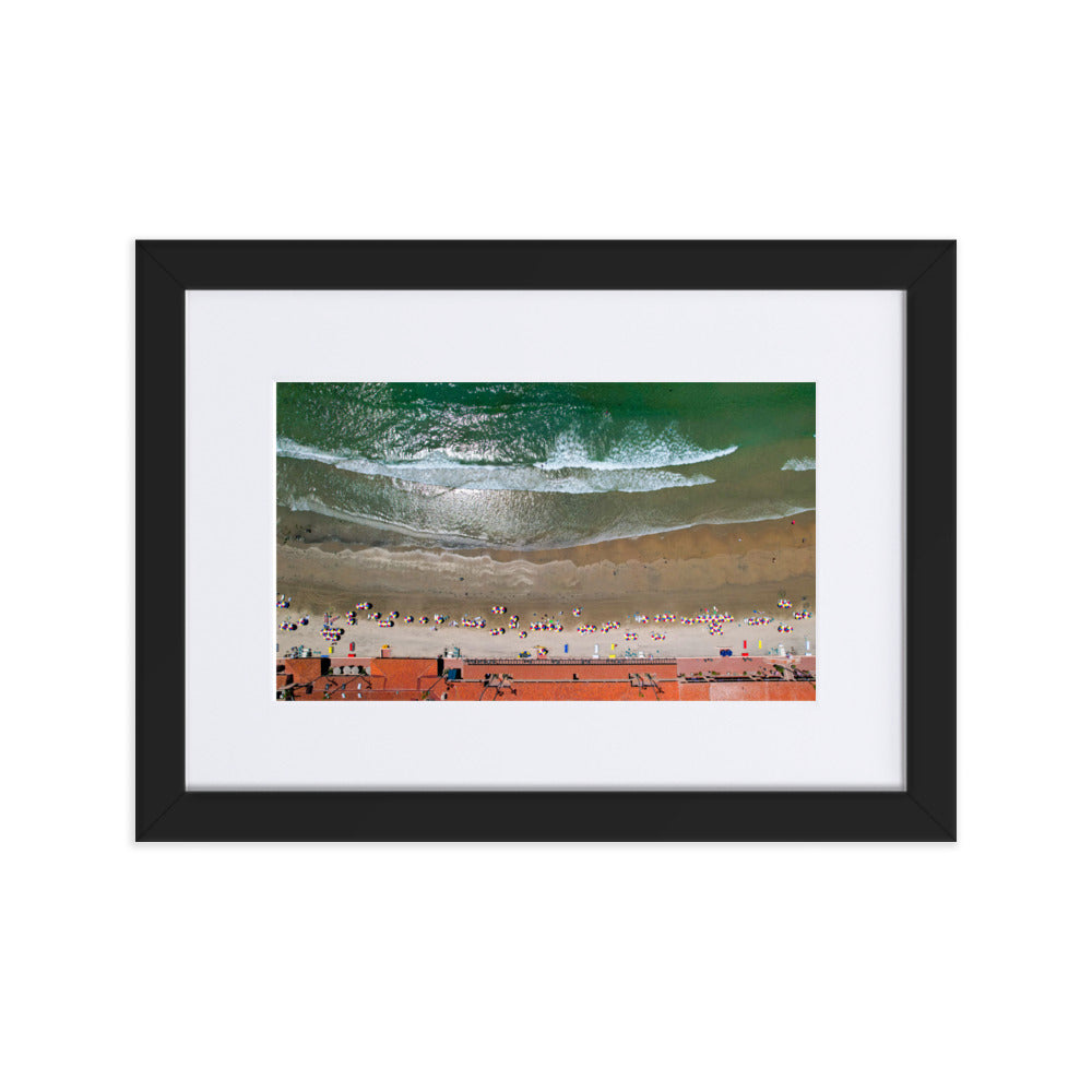 Beach Club Summer Day Matte Paper Framed Poster With Mat