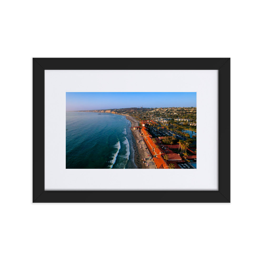 Beach Club Summer day Matte Paper Framed Poster With Mat