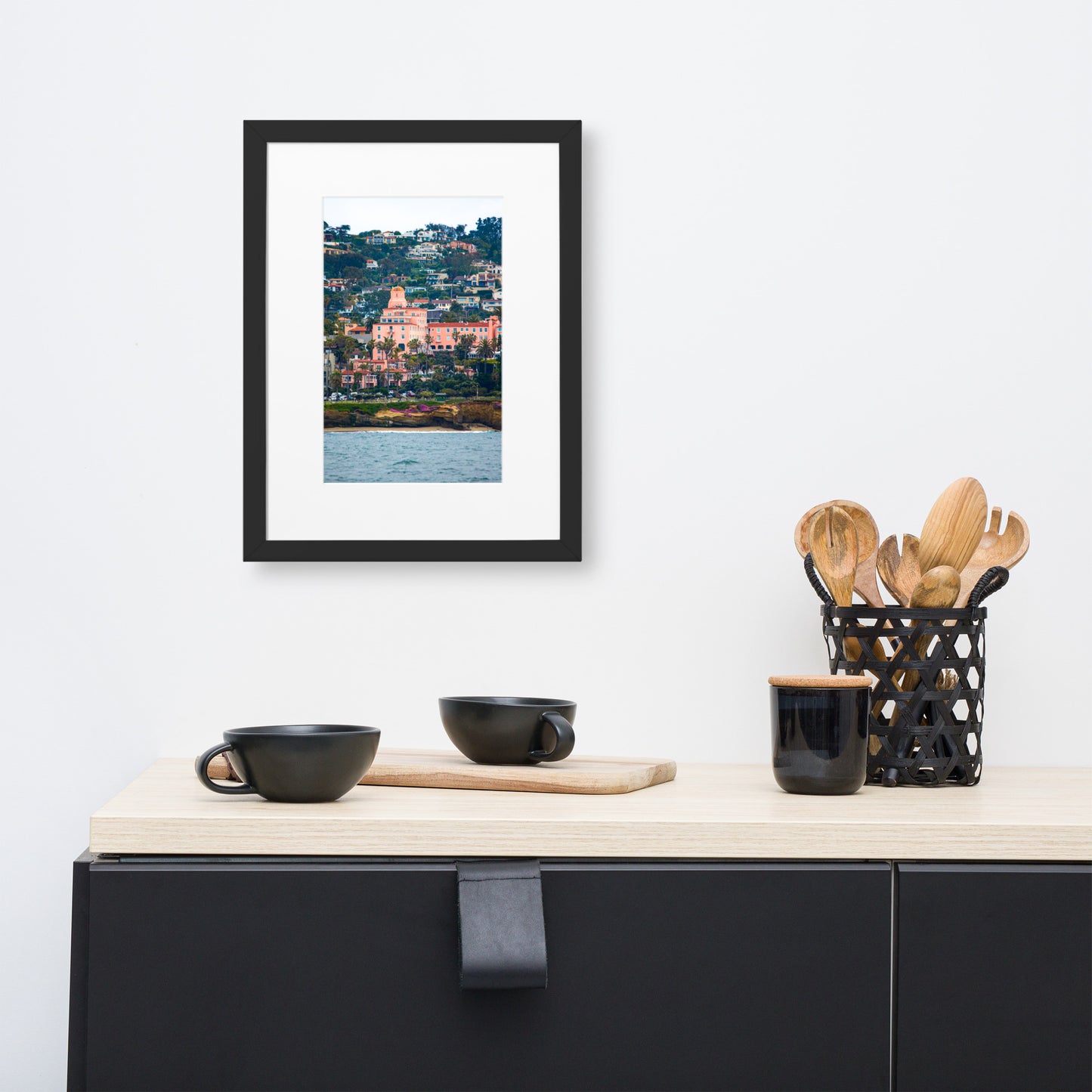 La V From The Sea Matte Paper Framed Poster With Mat