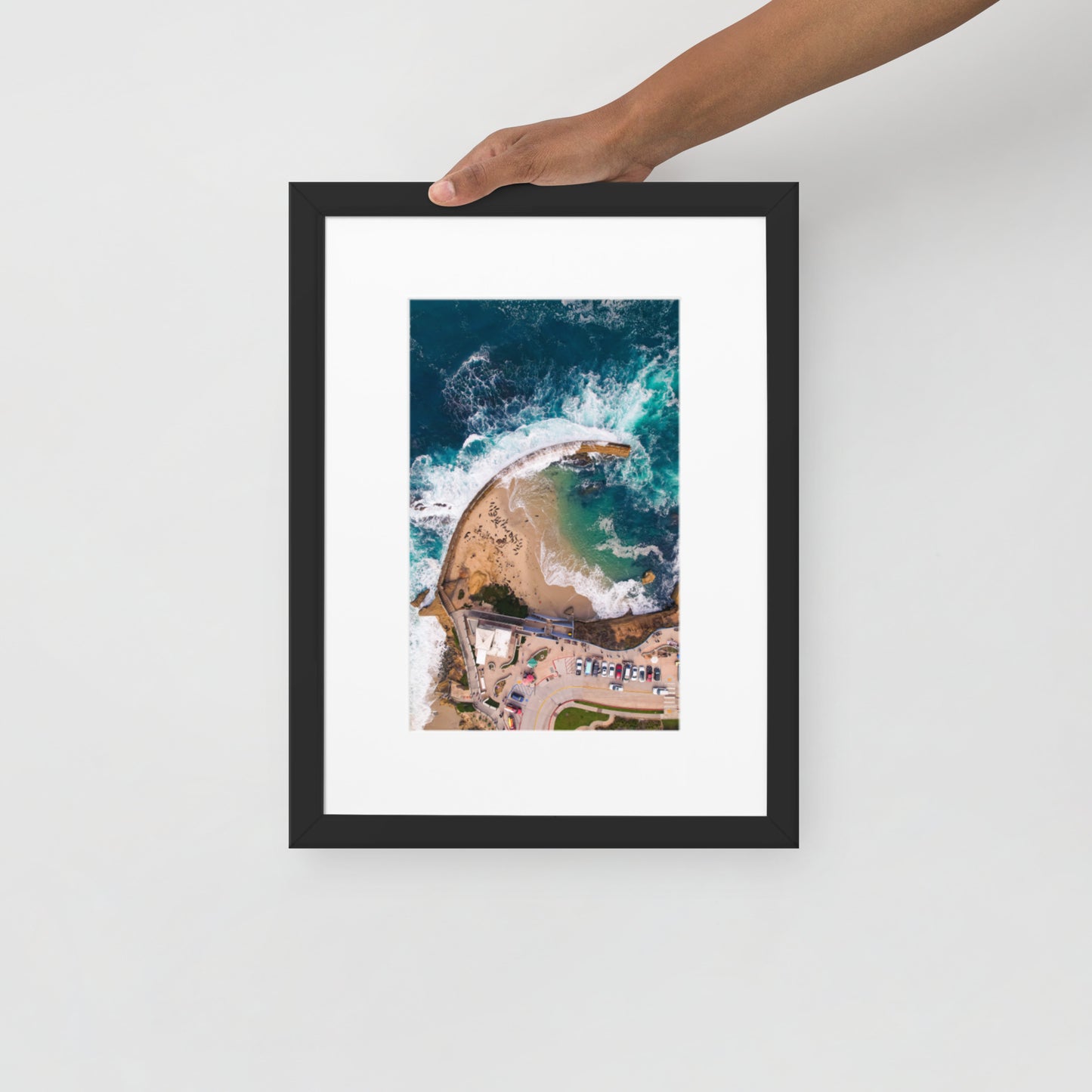 The Pool Matte Paper Framed Poster With Mat