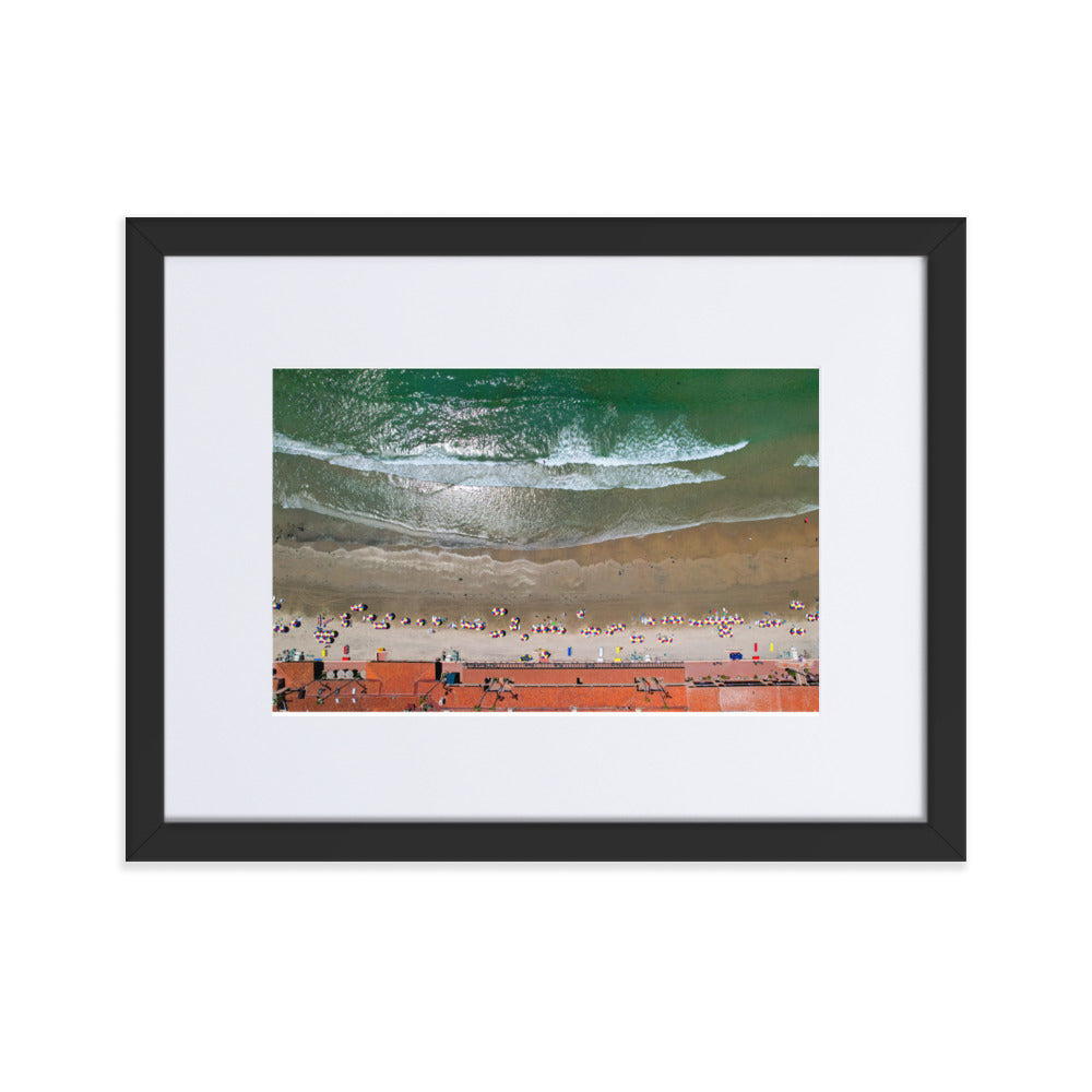 Beach Club Summer Day Matte Paper Framed Poster With Mat